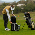 Garmin Approach R50 SportScreen Vanish Retractable Golf Studio Complete Package | Home Golf Simulator Studio with Impact Screen, Enclosure, Hitting Mat, Putting Turf & Projector