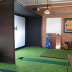 Garmin Approach R10 with PlayBetter SimStudio™ COMPLETE Package | Golf Simulator Studio with Impact Screen, Enclosure, Side Barriers, Hitting/Putting Mats, Projector & Alignment Stand