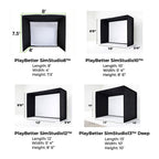 Garmin Approach R10 with PlayBetter SimStudio™ BYO (Build Your Own) Package – Custom Home Golf Simulator Studio Builder with Impact Screen, Enclosure, Optional Mats, Projector & More