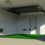 Garmin Approach R50 SportScreen Vanish Retractable Golf Studio Complete Package | Home Golf Simulator Studio with Impact Screen, Enclosure, Hitting Mat, Putting Turf & Projector