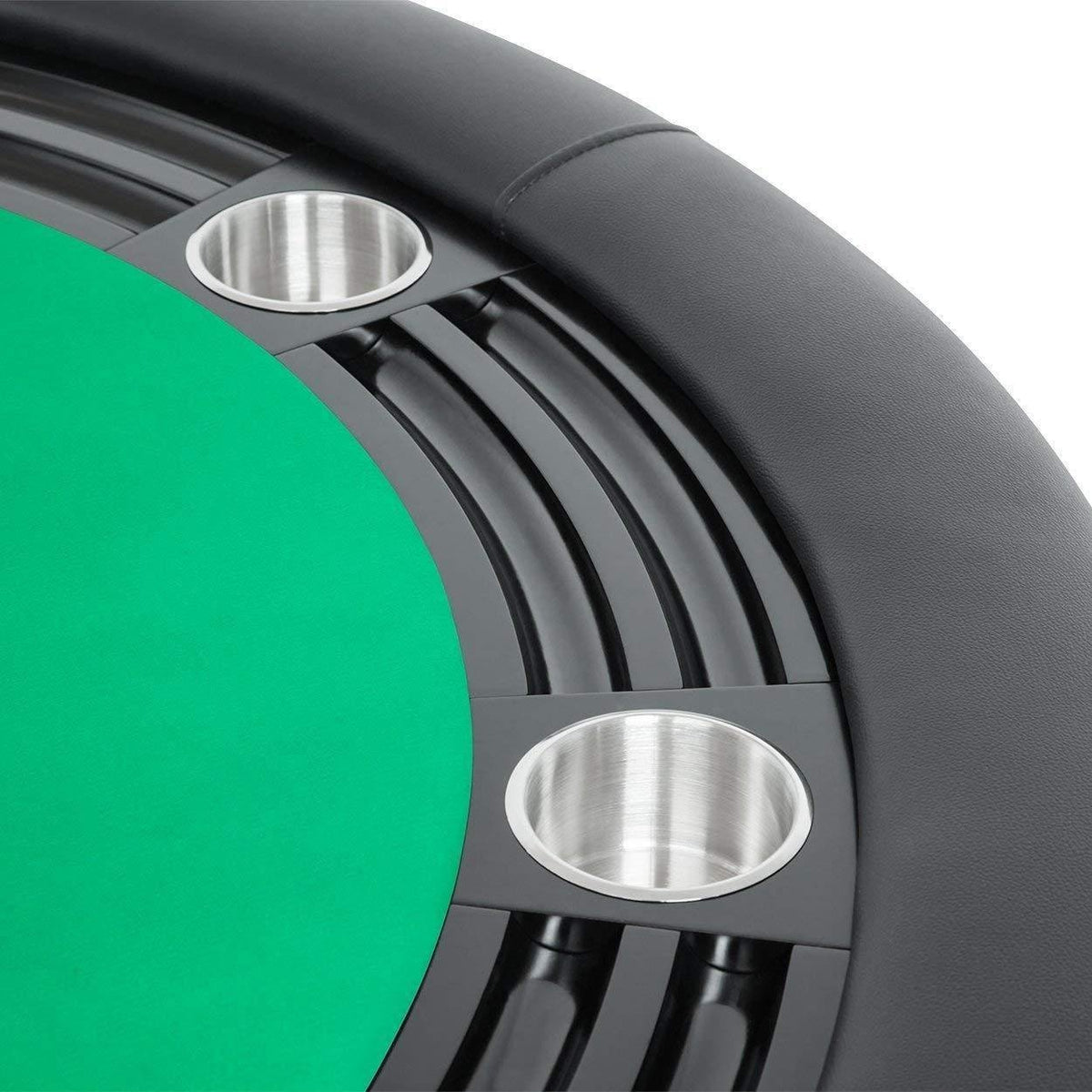 BBO Poker Tables Nighthawk Black Round Poker Table 8 Person