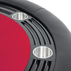 BBO Poker Tables Nighthawk Black Round Poker Table 8 Person